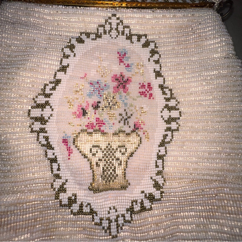 Antique Handmade in France Gorgeous purse.Elegant & very rare.Unique Beautiful - Picture 7 of 9